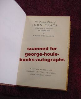 John Keats Poetical Works Red Calf Binding  