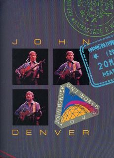 John Denver 1987 One World Tour Program Concert Book  