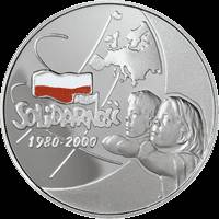 2000 The 20th anniversary of Solidarity 10 zlotych  