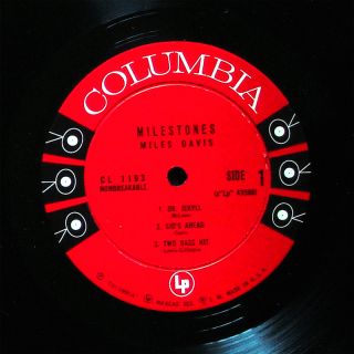 Miles Davis Milestones LP Columbia CL 1193 US 1958 6 Eye DG Mono John Coltrane  