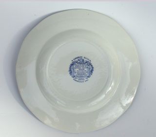 Independence Hall Staffordshire Ironstone Collector Plate Liberty Blue  
