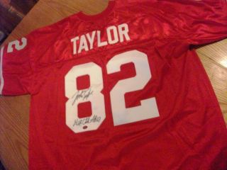 John Taylor Signed Autographed 49ers Jersey GW Catch SB 23 XXXIII  