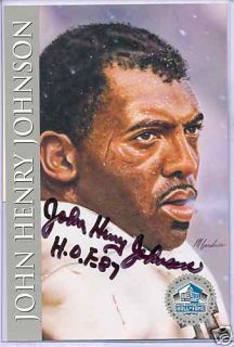 John Henry Johnson San Francisco 49'ers HOF Autograph  