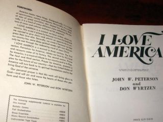 I Love America Musical John Peterson Wyrtzen Songbook  