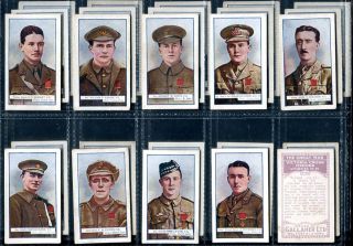 25 Tobacco Cards Gallaher Victoria Cross Heroes VC 8th  