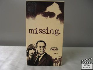 Missing VHS Jack Lemmon Sissy Spacek Melanie Mayron John Shea  