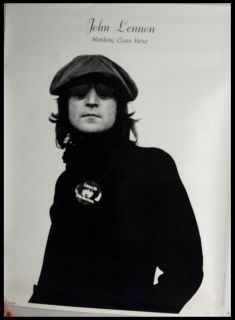 John Lennon Working Class Hero Beatles Bob Gruen Giant 1974 Personality Poster  