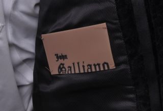ISW RARE John Galliano Black Velvet Sport Jacket 36R 36 R  