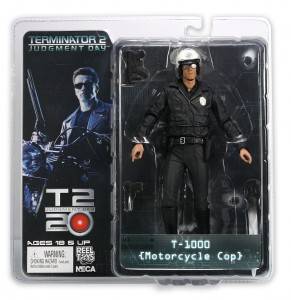 NECA Terminator 2 T 1000 Motorcycle Cop Figure T2  