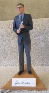 John Wooden Purdue UCLA Autographed Gartlan Limited Edition Figurine  