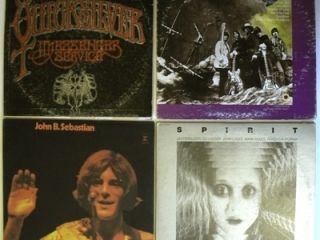 Lot 4 LP's Hippie Psychedelic Quicksilver Steve Miller John Sebastian Spirit  