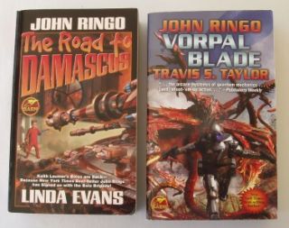 Lot 7 John Ringo Science Fiction Books Road to Damascus Vorpal Blade Manxome Foe  