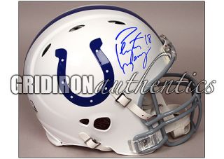 Peyton Manning RARE Autographed Indianapolis Colts Revolution Pro Game Helmet  