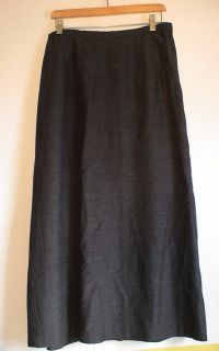 TAMOTSU Darkest Gray Viscose Mohair Skirt Sz 14W Career Lined  