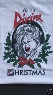 John Waters Have A Divine Christmas Vintage T Shirt  