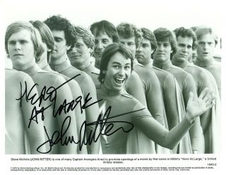 Autographed John Ritter Scene from "Hero at Large"  