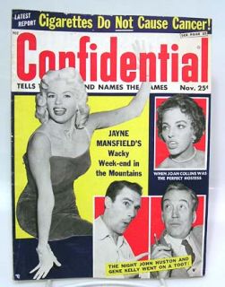 Nov 1957 Confidential Mag Jayne Mansfield Gene Kelly  
