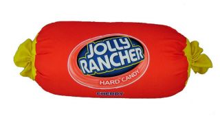 Jolly Rancher Cherry 18 Squishy Microbead Pillow New  