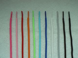 Round Athletic Shoelaces 3 16 Width Multiple Lengths and Colors  
