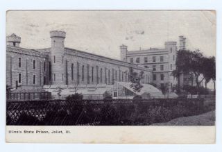 Illinois State Prison Joliet Illinois 1909 Postcard  