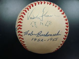 1950's 1960's Reds Greats Signed Baseball w Inscriptions  