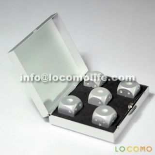 5 Aluminum Pocket Dice w Handy Case Gift Souvenir Hot  