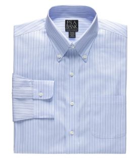 Jos A Bank Men's Factory Store Non Iron Tailored Fit Button Down Collar Stripe  