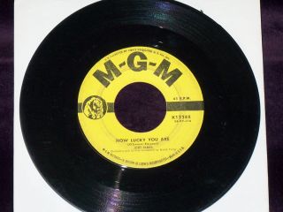 Joni James How Lucky You Are 7" 45 M G M K12288 Vinyl  