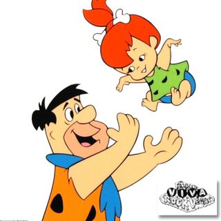 Tossing Pebbles Flintstones Sericel Hanna Barbera Le  