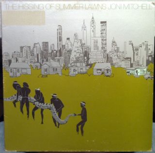 Joni Mitchell The Hissing of Summer Lawns LP VG 7E 1051 Vinyl 1975 Record  