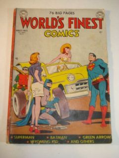 World's Finest Comics 48 October 1950 74 Pages Batman Superman DC Comic F  