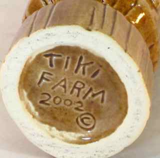 Joe Vitale Tiki Farm Hot Head Tiki Tumbler 2002 RARE  