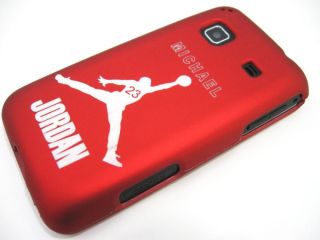 For Samsung Galaxy Precedent Jordan 23 Red Rubberized Hard Case Phone Cover  