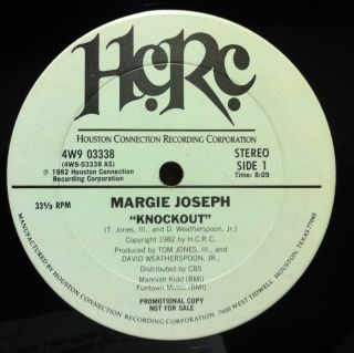 Margie Joseph Knockout 12" VG Promo WLP 4W9 03338 Vinyl 1982 Record  