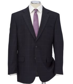 Jos A Bank Men's Factory Store Classic 2 Button Suit with Pleated Trousers  