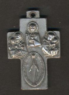 Italy Crucifix Medalla Milagrosa San Jose San Antonio  