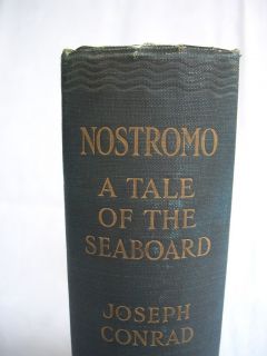 Joseph Conrad Nostromo UK 1st Ed Original Cloth 1904  
