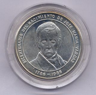 1986 Venezuela Silver Coin "José María Vargas" Best Investment  