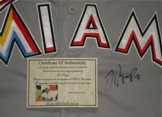 Jose Reyes Autographed Jersey Miami Marlins w Proof  