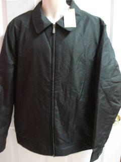 Joseph Abboud Outerwear Men's Size Medium Large Black Jacket Zipper Front  