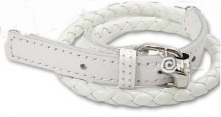 Manual Weave Twist PU Leather Adjustable Buckle Bracelet Bangle CN44092  