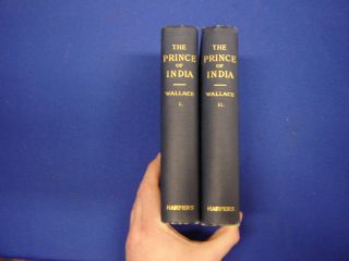 The Prince of India 2 Volume Set 1893 Lew Wallace Very Good  