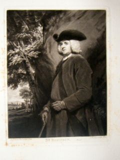 After Joshua Reynolds C1830 Folio Mezzotint Dr Robinson  