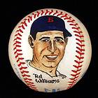 Ted Williams Signed Rawlings OAL Baseball Bobby Brown Pres  
