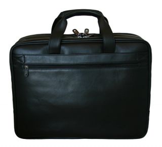 Jourdan Leather Portfolio Computer Case Black $180  
