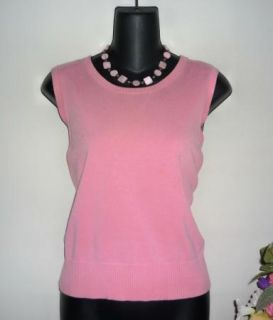 Judith Hart Womens Pink Silk Knit Sweater Top Shirt Blouse Tank Size L  
