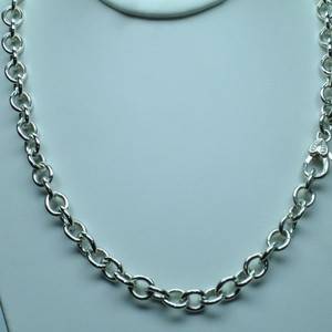 Judith Ripka Sterling Silver 20 L Oval Link Necklace  