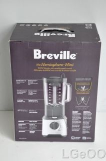 New Breville Hemisphere Mini 54 Oz Blender BBL420XL Silver Black  