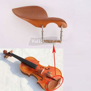 New Jujube 4 4 Violin Chinrest Chin Rest with Silver Screw and Cork  