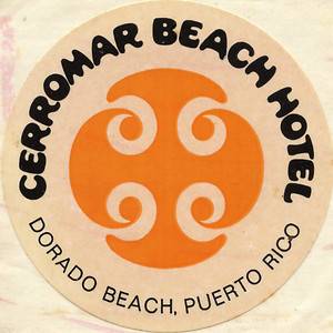 Puerto Rico Old Cerromar Beach Hotel Label  